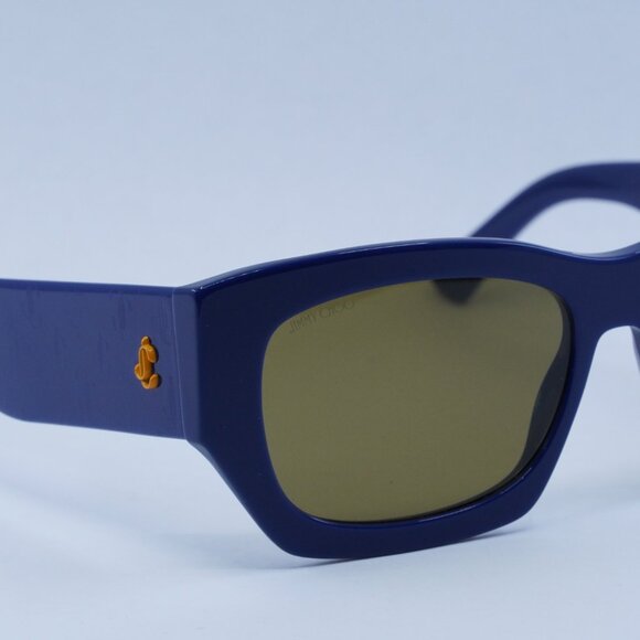 Jimmy Choo CAMI/S 0PJP 70 Sunglasses Blue Square Frame, Brown Lenses - Picture 5 of 12